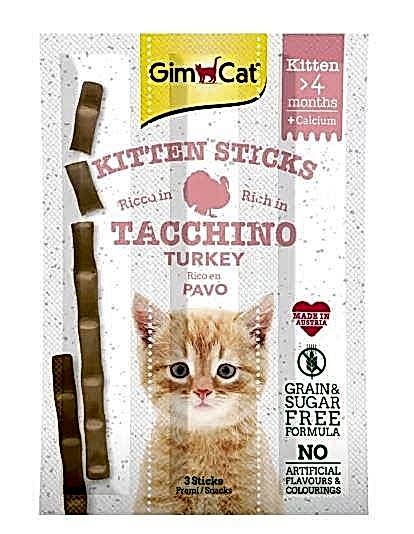 GimCat Sticks Kitten Hindili Kalsiyum İlaveli Yavru Kedi Ödül Maması 3`lü 9 Gr GimCat Sticks Kitten Hindili Kalsiyum İlaveli Yavru Kedi Ödül Maması 3`lü 9 Gr