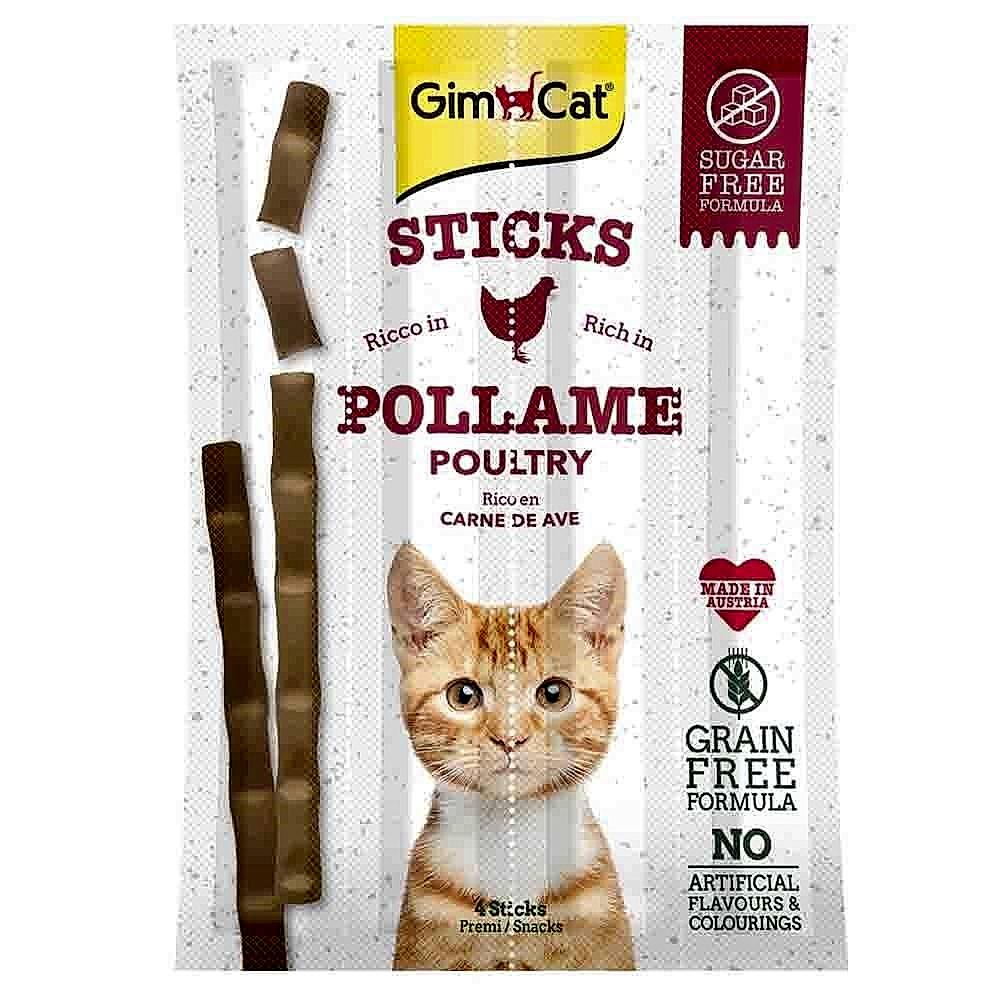 GimCat Sticks Tavuklu ve Ciğerli Taurinli Kedi Ödül Çubuğu 4`lü 20 Gr GimCat Sticks Tavuklu ve Ciğerli Taurinli Kedi Ödül Çubuğu 4`lü 20 Gr