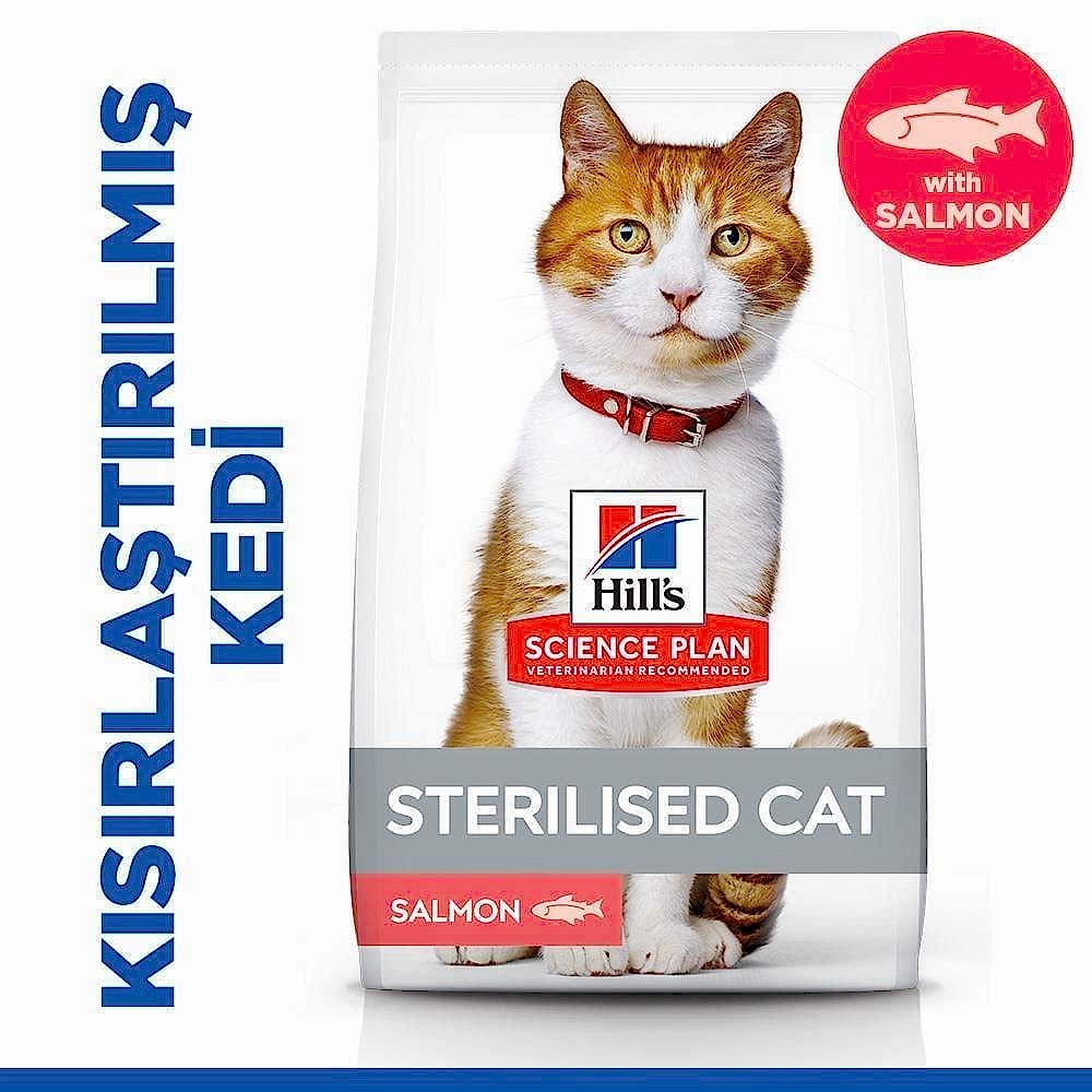Hill`s Sterilised Somon Balıklı Kısırlaştırılmış Yetişkin Kedi Maması 1.5 Kg Hill`s Sterilised Somon Balıklı Kısırlaştırılmış Yetişkin Kedi Maması 1.5 Kg