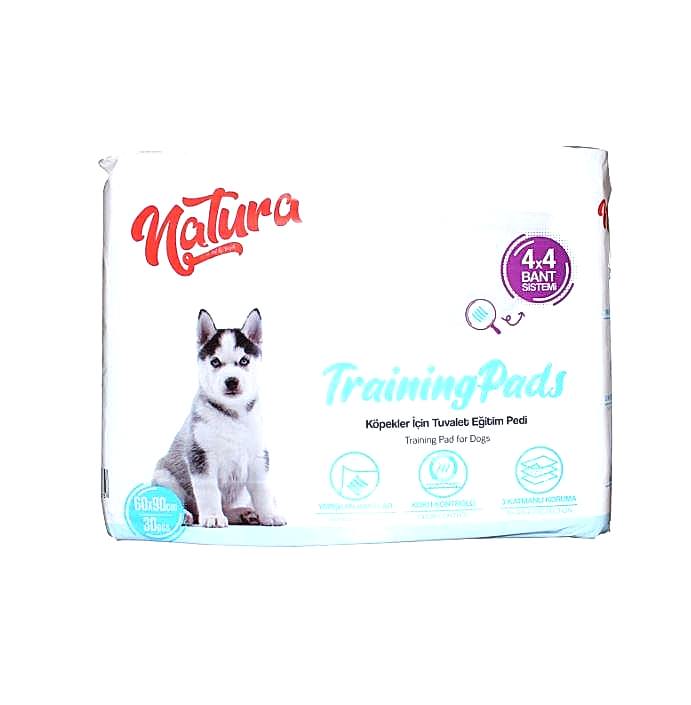 Natura Training Pads Köpekler için Tuvalet Eğitim Pedi 60x90 Cm 30`Lu Natura Training Pads Köpekler için Tuvalet Eğitim Pedi 60x90 Cm 30`Lu