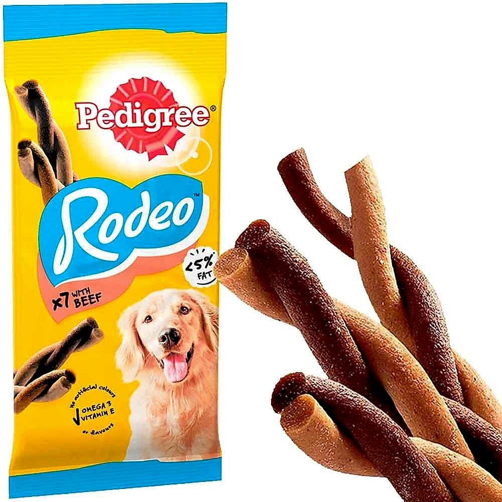 Pedigree Rodeo Biftekli Köpek Ödül Çubuğu 123 Gr 7`li Pedigree Rodeo Biftekli Köpek Ödül Çubuğu 123 Gr 7`li