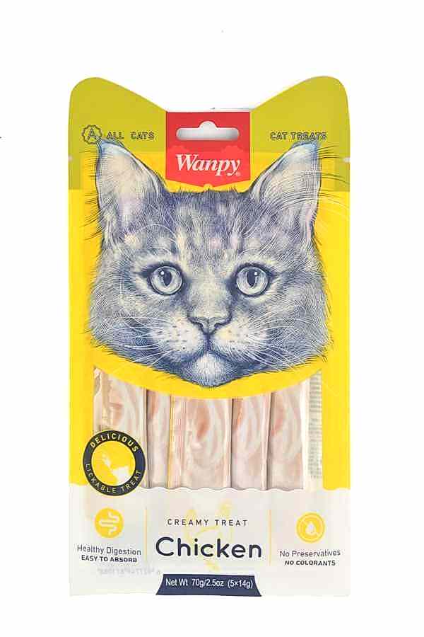Wanpy Tavuklu Sindirim Sistemi Destekleyici Sıvı Ödül Maması 14 Gr X 5`li Wanpy Tavuklu Sindirim Sistemi Destekleyici Sıvı Ödül Maması 14 Gr X 5`li