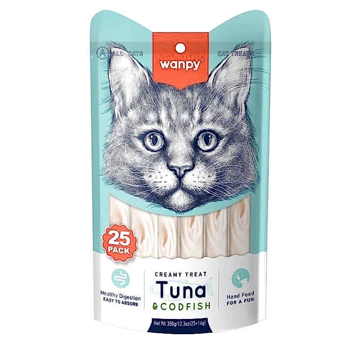 Wanpy Ton&Morina Balıklı Krema Kedi Ödülü 14 Gr X 25`li Wanpy Ton&Morina Balıklı Krema Kedi Ödülü 14 Gr X 25`li